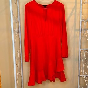 Red Flowy Dress, Size Small, from Express.